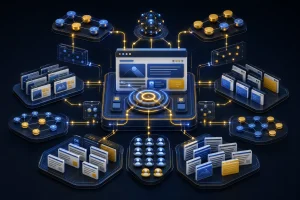 نمای سه بعدی Keyword Mapping و اتصال کلمات کلیدی به صفحات سایت