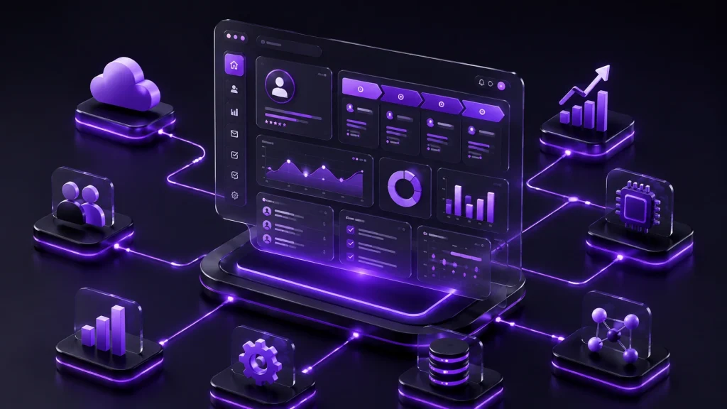 طراحی CRM ابری با داشبورد مدیریت مشتری و فروش