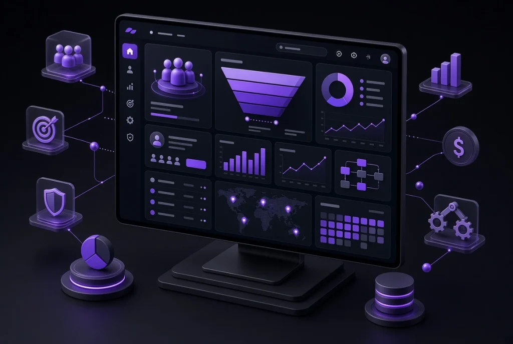 بهترین شرکت طراحی CRM با نمایش داشبورد حرفه‌ای و مدیریت هوشمند مشتریان