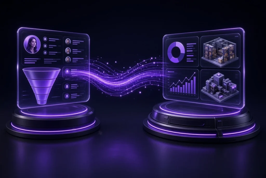 تفاوت CRM با ERP و مقایسه سیستم مدیریت مشتری با منابع سازمان