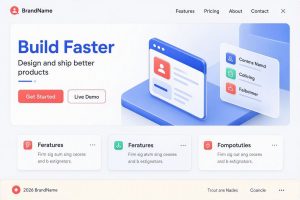 طراحی UI سایت 01