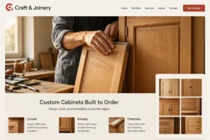 طراحی سایت کابینت سازی 01